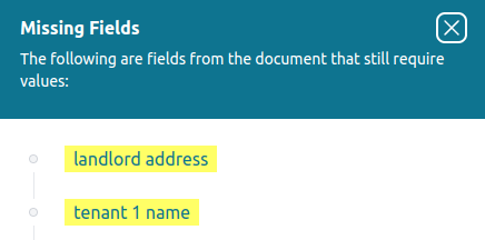 Example of document creation with guidance